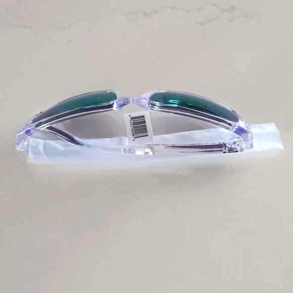 UNDER ARMOUR ASSIST Sunglasses Green Mirror Lens Rectangular Clear Frame NEW - Picture 9 of 12